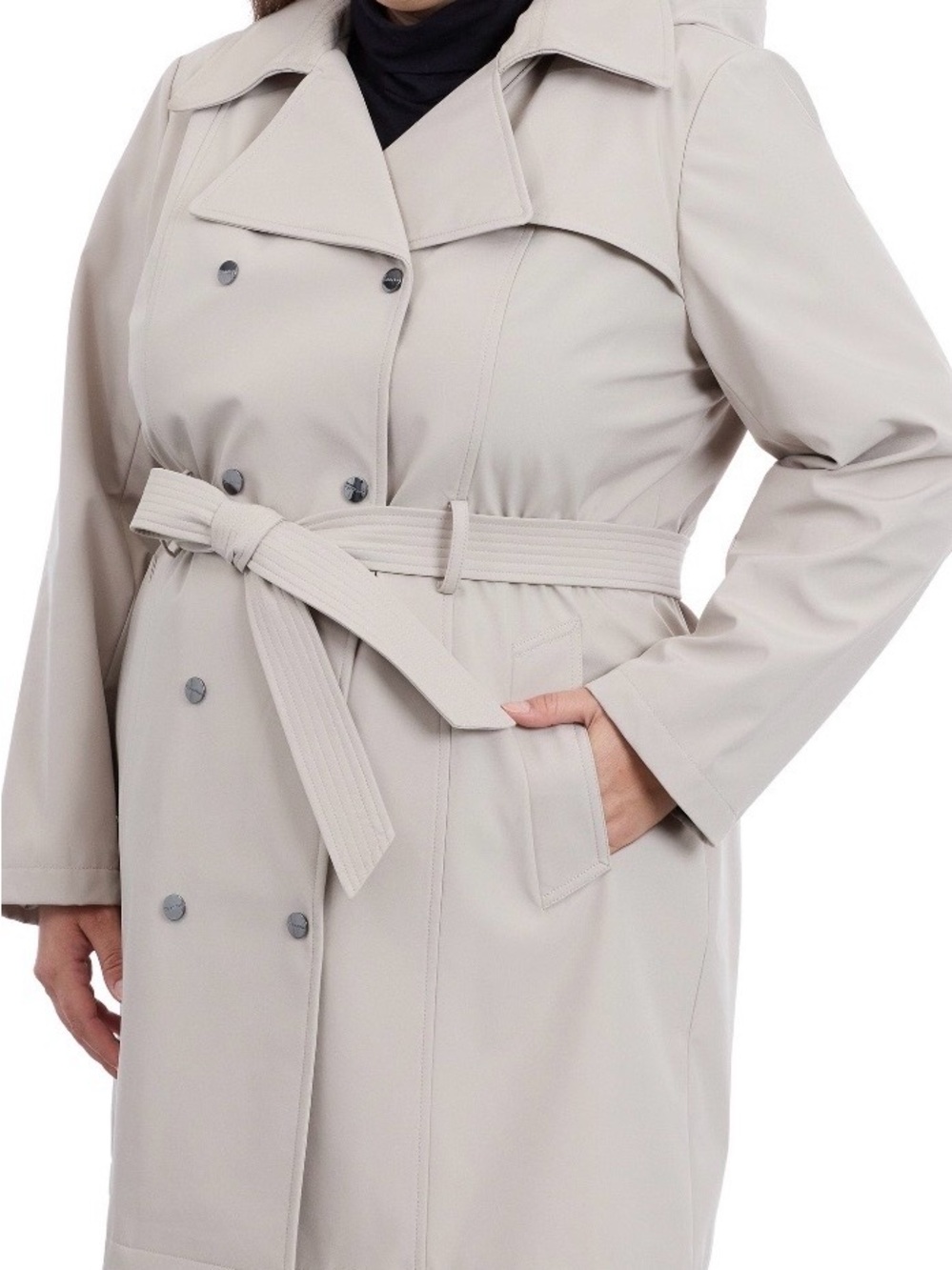 Calvin Klein Women's Hooded Trench Coat